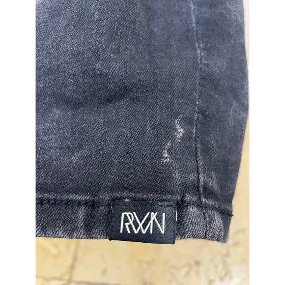 Y2K 90s RWN Womens Overalls Sz 20 Stretchy Bibs Indie Grunge Boho Curvy Festival - Picture 9 of 11